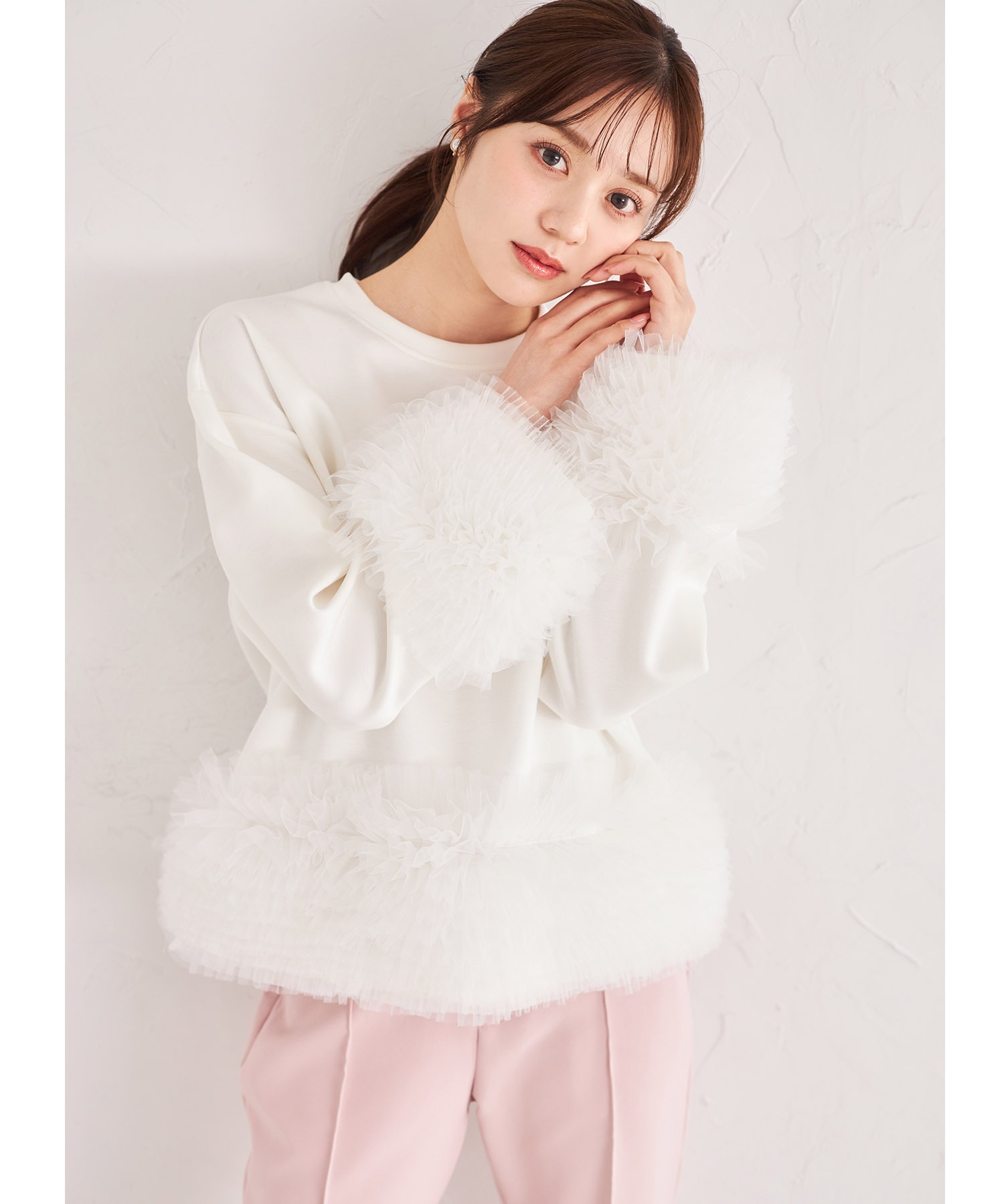 ホイップチュールカットプルオーバー【saurena サレナ】 tocco closet(トッコクローゼット)