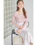 バックレースアップラインフラワープリントマーメイドスカート【chusry チャスリー】 tocco closet(トッコクローゼット)　＊スペシャルプライス品につき返品/キャンセル/配送日指定不可/ラッピング不可/少量在庫のセールの為交換は出来かねる場合がございます。