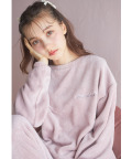 tocco closetロゴ刺繍入りトップス×パンツもこもこルームウェアＳＥＴ【tillaria】 tocco closet ＊スペシャルプライス品につき返品/キャンセル/配送日指定不可/ラッピング不可/少量在庫のセールの為交換は出来かねる場合がございます。