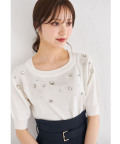 クリアビジュー付きニットプルオーバー【delivy デリヴィ】 tocco closet(トッコクローゼット)＊スペシャルプライス品につき返品/キャンセル/配送日指定不可/ラッピング不可/少量在庫のセールの為交換は出来かねる場合がございます。