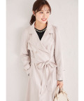 ウエストりぼん付き後ろチュール切り替えトレンチコート【emmelia エメリア】 tocco closet(トッコクローゼット)＊スペシャルプライス品につき返品/キャンセル/配送日指定不可/ラッピング不可/少量在庫のセールの為交換は出来かねる場合がございます。