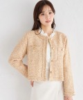 ゴールド釦スパンコールツイードジャケット tocco closet(トッコクローゼット)※オフィシャルサイト限定