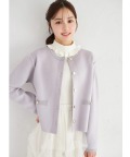 フェイクポケット付きゴールド釦ニットジャケット  2月8日(日)再販決定☆ tocco closet(トッコクローゼット)