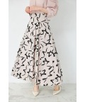 バックレースアップフロッキーリボンスカート 10月5日(月)再販決定☆  tocco closet(トッコクローゼット)