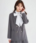 袖口レース付きハート釦ジャケット    tocco closet(トッコクローゼット) ※少量の在庫確保による再販売の為、交換は出来かねる場合がございます。