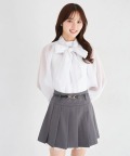 ベルト付き裾レースインナーパンツ仕様プリーツスカート tocco closet(トッコクローゼット) ＊スペシャルプライス品につき返品/キャンセル/配送日指定不可/ラッピング不可/少量在庫のセールの為交換は出来かねる場合がございます。