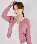 ＵＶカット＆接触冷感＆ハンドウォッシュ♪リボンモチーフ釦カーディガン  8月9日(日)再販決定☆ tocco closet(トッコクローゼット)《BlackCollection》※少量の在庫確保による再販売の為、交換は出来かねる場合がございます。予めご了承ください。