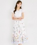 パネルフラワープリント切り替えワンピース tocco closet(トッコクローゼット)　《Spring Onepiece Collection》