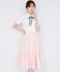 サイドティアードフリルサマーツイードスカート 4月19日(日)再販決定☆ tocco closet(トッコクローゼット)