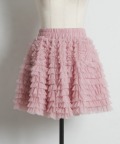 メニーホイップフリルチュールミニスカート tocco closet(トッコクローゼット) ※オフィシャルサイト限定