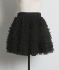 メニーホイップフリルチュールミニスカート tocco closet(トッコクローゼット) ※オフィシャルサイト限定 ＊スペシャルプライス品につき返品/キャンセル/配送日指定不可/ラッピング不可/少量在庫のセールの為交換は出来かねる場合がございます。