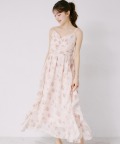フリルカーディガン×水彩フラワーキャミワンピースセット tocco closet(トッコクローゼット)