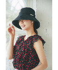 完全遮光＆接触冷感＆抗菌防臭＆洗濯ＯＫ♪フェイスカバー付きパールハット  5月18日(月)オフィシャルサイト限定ブラック再販☆ tocco closet ※セレクトアイテム※少量の在庫確保による再販売の為、交換は出来かねる場合がございます。予めご了承ください。