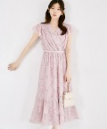 ベルト付きカットジャガードカシュクールワンピース tocco closet(トッコクローゼット)