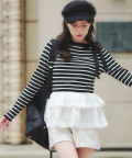 8月下旬販売予定！入荷連絡受付中☆キラキラホットフィックスストレッチショートパンツ《Softly into Autumn》※中野恵那さんはライトベージュ着用