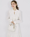 後ろリボン付きレース装飾ラッフルフリルワンピース tocco closet(トッコクローゼット) ※オフィシャルサイト限定