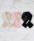 メニーパール装飾ふわもこフェイクファーティペット tocco closet(トッコクローゼット)※セレクトアイテム