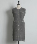 ラメニットツイードノースリーブミニワンピース tocco closet(トッコクローゼット)※オフィシャルサイト限定 ※セレクトアイテム