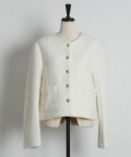 ゴールド釦シャギージャコット tocco closet(トッコクローゼット)※オフィシャルサイト限定 ※セレクトアイテム