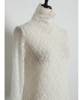 フラワーレースシアーハイネックプルオーバー  tocco closet(トッコクローゼット)　※オフィシャルサイト限定 ※セレクトアイテム