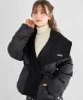 ブローチ付きビックカラーショートダウンコート tocco closet(トッコクローゼット)※オフィシャルサイト限定 ※セレクトアイテム