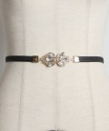 クリアビジューモチーフ付きゴムベルト tocco closet(トッコクローゼット)※セレクトアイテム