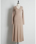 Ｖネックリブニットワンピース tocco closet(トッコクローゼット)※オフィシャルサイト限定 ※セレクトアイテム