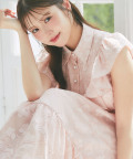 理想の美シルエットが叶うシアーフラワー刺繍シャツワンピース tocco closet(トッコクローゼット)《RequestProject》※鈴木ゆうかさんはピンク着用