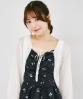 ＵＶカット＆ハンドウォッシュ♪リボン付きチェリー刺繍シアーラメカーディガン  5月23日(土)再販決定☆  Suyunn(スユン)  ※少量の在庫確保による再販売の為、交換は出来かねる場合がございます。