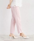 パール付きサイドスカラップテーパードパンツ  6月1日(月)再販決定☆  tocco closet(トッコクローゼット)　《tocco closet luxe》