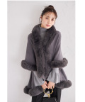 ふわふわファー付きケープマント 10月27日(月)オフィシャルサイト限定チャコール再販☆【briarose ブリアロス】 tocco closet(トッコクローゼット)※少量の在庫確保による再販売の為、交換は出来かねる場合がございます。予めご了承ください。
