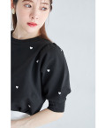 ハート刺繍ニットプルオーバー【fanolia ファノリア】 tocco closet(トッコクローゼット)＊スペシャルプライス品につき返品/キャンセル/配送日指定不可/ラッピング不可/少量在庫のセールの為交換は出来かねる場合がございます。