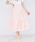 サイドティアードフリルサマーツイードスカート tocco closet(トッコクローゼット) ＊スペシャルプライス品につき返品/キャンセル/配送日指定不可/ラッピング不可/少量在庫のセールの為交換は出来かねる場合がございます。