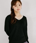 ヘルシーな色気を纏うネックレース畦ニットプルオーバー  10月1日(木)再販決定☆ tocco closet(トッコクローゼット)