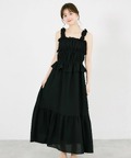 楊柳フリルギャザーキャミワンピース  7月21日(火)オフィシャルサイト限定再販☆ tocco closet(トッコクローゼット)　※少量の在庫確保による再販売の為、交換は出来かねる場合がございます。予めご了承ください。