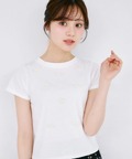 パールリボン付きＴシャツ10月19日(月)オフィシャルサイト限定再販☆  tocco closet(トッコクローゼット) ＊スペシャルプライス品につき返品/キャンセル/配送日指定不可/ラッピング不可/少量在庫のセールの為交換は出来かねる場合がございます。