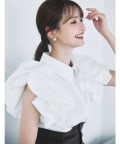 バルーンスリーブウエストタックブラウス【liasis リアシス】 tocco closet(トッコクローゼット)※ハ・ヨンスさんはオフホワイト着用《tocco closet luxe》