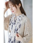カギ編みスカラップニットボレロ  7月12日(土)ブラック、ベージュ再販決定☆【madina マディーナ】 tocco closet(トッコクローゼット)