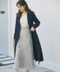 バックレースアップフラワー刺繍マーメイドスカート 3月7日(金)再販決定☆【maliane マリアン】 tocco closet(トッコクローゼット)《tocco closet luxe》