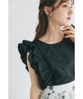 サイドフリルブラウス tocco closet(トッコクローゼット) ＊スペシャルプライス品につき返品/キャンセル/配送日指定不可/ラッピング不可/少量在庫のセールの為交換は出来かねる場合がございます。