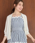 接触冷感♪パールスタッズボレロカーディガン6月19日(月)再販決定☆【mildrea ミルドレア】 tocco closet(トッコクローゼット)≪Romantic Summer Blue≫