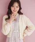 多種ビジュー釦シャギーニットカーディガン 11月9日(日)再販決定☆【nanty ナンティ】tocco closet(トッコクローゼット)《Pink×ShaggyFur Collection》※グレージュの入荷はありません。