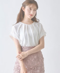 ２ＷＡＹパールチェーン付きフロントタックトップス【petica ペティカ】 tocco closet(トッコクローゼット)＊スペシャルプライス品につき返品/キャンセル/配送日指定不可/ラッピング不可/少量在庫のセールの為交換は出来かねる場合がございます