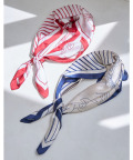 ラインフラワープリントスカーフ【rimsone リムソン】 tocco closet(トッコクローゼット)　※セレクトアイテム　＊スペシャルプライス品につき返品/キャンセル/配送日指定不可/ラッピング不可/少量在庫のセールの為交換は出来かねる場合がございます。
