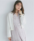 パール＆フリル付きラメ入りニットパーカー 【sarietta サリエタ】 tocco closet(トッコクローゼット) ＊スペシャルプライス品につき返品/キャンセル/配送日指定不可/ラッピング不可/少量在庫のセールの為交換は出来かねる場合がございます。
