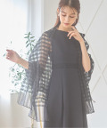 ラメ入りシアーチェックシルク混ストール【setunia 】 tocco closet ※セレクトアイテム ＊スペシャルプライス品につき返品/キャンセル/配送日指定不可/ラッピング不可/少量在庫のセールの為交換は出来かねる場合がございます。