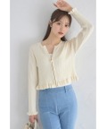 パールチャームファスナー付きケーブル編みニットブルゾン【shearry シャリー】 tocco closet(トッコクローゼット)　＊スペシャルプライス品につき返品/キャンセル/配送日指定不可/ラッピング不可/少量在庫のセールの為交換は出来かねる場合がございます。