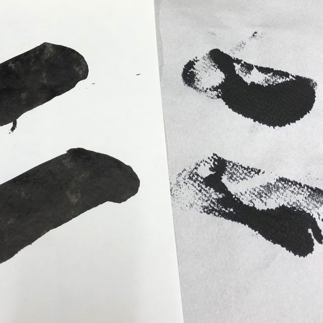 書道パフォーマンス用ふき取り紙