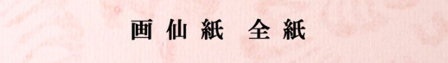 画仙紙全紙