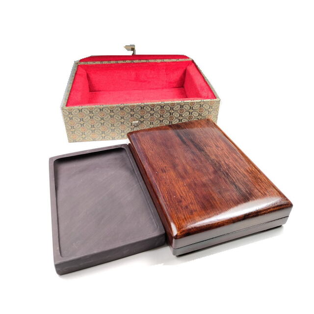 麻子坑端渓硯 長方六吋 HM16